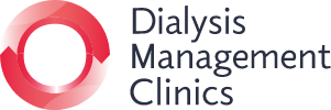 dialysis management clinics logo with red circle
